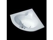 Atlantis Tubs 6060A Alexandria 60 x 60 x 23 Inch Corner Soaking Bathtub