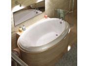 Atlantis Tubs 4478PC Petite 44 x 78 x 23 Inch Oval Soaking Bathtub