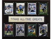 C and I Collectables 1215TITANSATG NFL Tennessee Titans All Time Greats Plaque