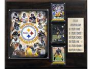 C and I Collectables 1215PITT6X NFL Steelers 6 Time Super Bowl Champions Plaque