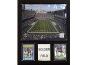 C and I Collectables 1215SOLDF NFL Soldier Field Stadium Plaque