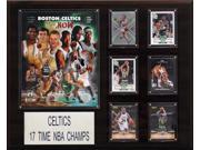 C and I Collectables 1620CELT17 NBA Celtics 17 Time NBA Champions Plaque