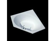 Atlantis Tubs 6060E Eclipse 60 x 60 x 23 Inch Corner Soaking Bathtub