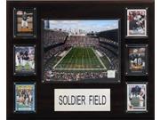 C and I Collectables 1620SOLDIER NFL Soldier Field Stadium Plaque