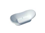 Atlantis Tubs 3471RS Reef 34 x 71 x 18 Inch Freestanding Soaker Bathtub