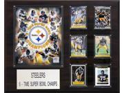 C and I Collectables 1620PITT6 NFL Pittsburgh Steelers 6 Time Champions Plaque