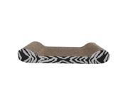 Catit 52420 Style Patterned Cat Scratcher With Catnip White Tiger Lounge
