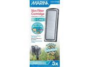 Marina A291 Bio Carb Cartridge For Slim Filters 3 Pack