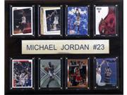C and I Collectables 1215JORDAN8C NBA Michael Jordan Chicago Bulls 8 Card Plaque