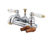 Kingston Brass KB604B Two Handle 4 Centerset Lavatory Faucet with Retail Pop up