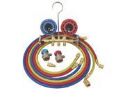 ATD Tools 3694 Deluxe Dual Brass A C Manifold Gauge Set