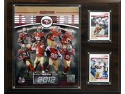 C and I Collectables 121549ERS12 NFL San Francisco 49ers 2012 Team Plaque