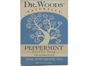 Dr. Woods 1053131 Castile Bar Soap Peppermint 5.25 Oz
