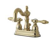Kingston Brass KB1602TAL Tudor 4 Center Lavatory Faucet With Retail Pop Up