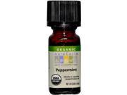 Essential Oil Peppermint Organic Aura Cacia 0.25 oz Liquid