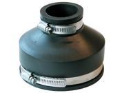 Fernco Inc P1056 415 4 in X 1 1 2 in Flexible Coupling With Clamp