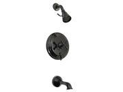 Kingston Brass NB36300AX Water Onyx Pressure Balanced Tub Shower faucet with M