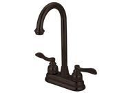 Kingston Brass KB8495NFL NUWAVE FRENCH 4in Centerset Bar Faucet