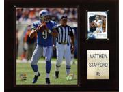 C and I Collectables 1215STAFF NFL Matt Stafford Detroit Lions Player Plaque
