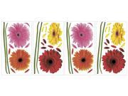 RoomMates RMK1553SCS Small Gerber Daisies Peel and Stick Wall Decals