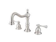 Kingston Brass KS1978BL Two Handle 8 to 14 Widespread Lavatory Faucet with Bra