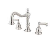 Kingston Brass KS1978FL Two Handle 8 to 14 Widespread Lavatory Faucet with Bra
