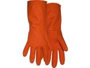Boss Gloves 4708L 12 inch Orange Latex Lined Gloves Large