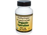 Healthy Orgins Organic and Kosher Spirulina Tablets 500 mg 180 Count