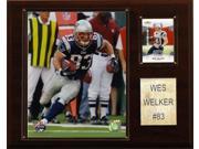 C and I Collectables 1215WELKER NFL Wes Welker New England Patriots Player Plaqu