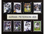 C and I Collectables 1215PETERSON8C NFL Adrian Peterson Minnesota Vikings 8 Card