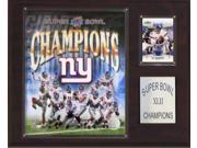 C and I Collectables 1215SB42 NFL Giants Super Bowl XLII Champions Plaque