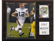 C and I Collectables 1215CMCCOYCL NFL Colt McCoy Cleveland Browns Player Plaque