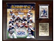 C and I Collectables 1215SB39 NFL Patriots Super Bowl XXXIX Champions Plaque