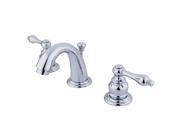 Kingston Brass KB911AL Two Handle 4 to 8 Mini Widespread Lavatory Faucet with