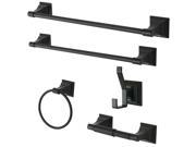 Kingston Brass BAHK61212478ORB Monarch Collection 5 piece Towel Bar Bath Hardwar