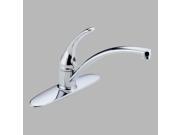 Delta B1310LF Foundations Single Handle Kitchen Faucet in Chrome