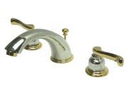 Kingston Brass KB8964FL Two Handle 8 to 16 Widespread Lavatory Faucet with Bra
