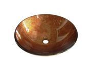 Kingston Brass EVSPFB2 Fauceture Milano Round Amber Bronze Glass Vessel Sink