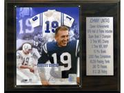 C and I Collectables 1215UNITASST NFL Johnny Unitas Baltimore Colts Career Stat