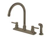 Kingston Brass KS8798DL Concord 8 Centerset Two Handle Kitchen Faucet with Matc