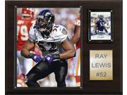 C and I Collectables 1215RAYLEW NFL Ray Lewis Baltimore Ravens Player Plaque