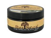 Shea Natural African Black Soap with Shea Butter 8 oz