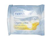 Organic Cotton Intimate Wipes Natracare 12 1 Packet