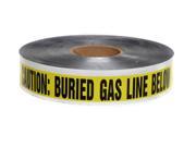 SWANSON DETY21005 2in X 1000ft 5MIL Detectable Tape Caution Buried Gas Line Belo