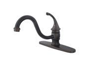 Kingston Brass KB3575GLLS Single Handle 8 Kitchen Faucet without Sprayer