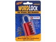 Wordlock Inc Red Luggage Lock LL 206 RD