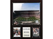 C and I Collectables 1215CLBRST NFL Cleveland Browns Stadium Plaque