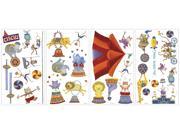 RoomMates RMK1266SCS Big Top Circus Peel and Stick Wall Decals