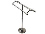 Kingston Brass SCC2278 Pedestal Round Plate Towel Rack Satin Nickel