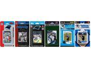C and I Collectables PANTHERS611TS NFL Carolina Panthers 6 Different Licensed Tr